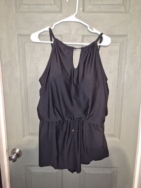 Time and Tru Women's Tank Romper Swimsuit